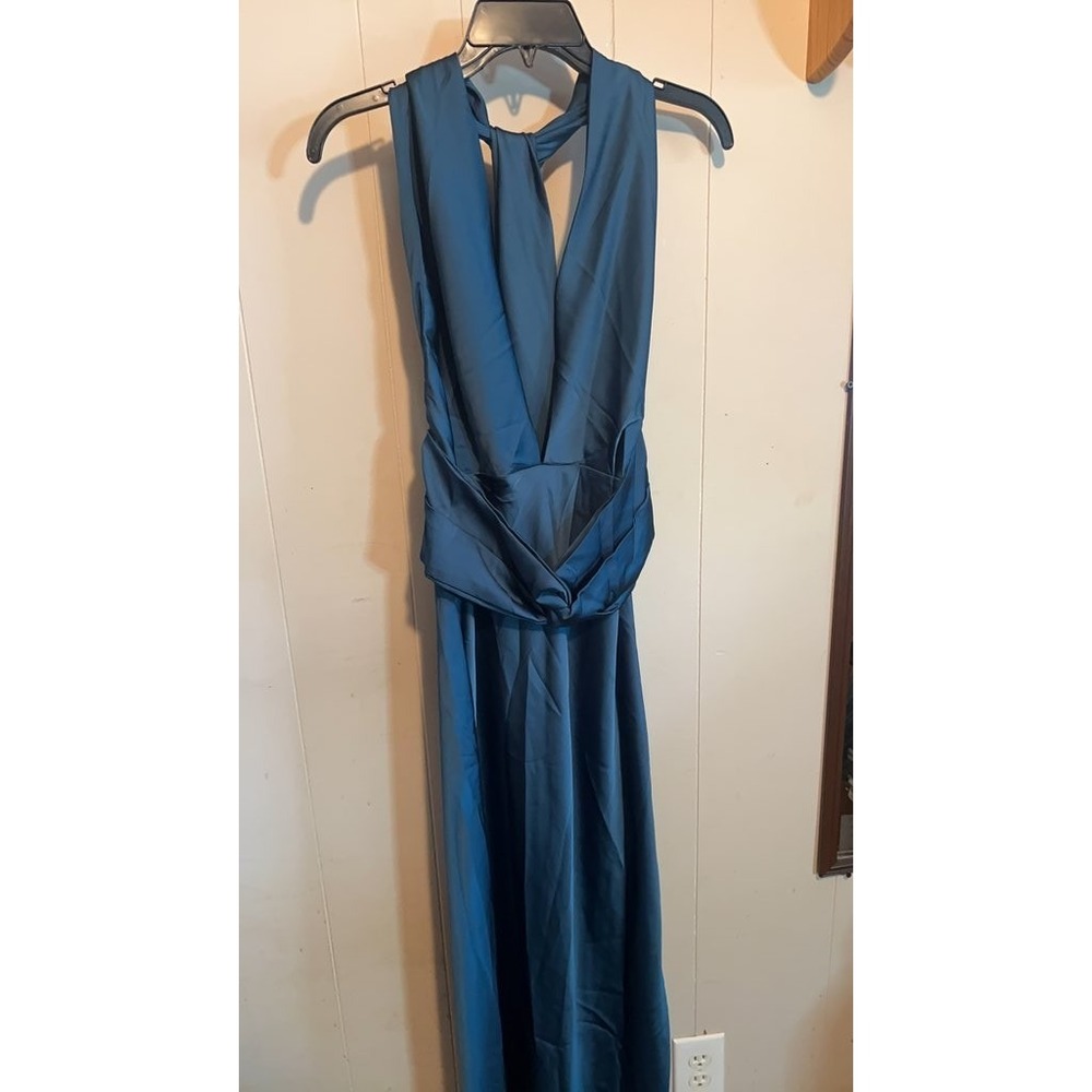 Getltoey Blue Sleeveless Maxi Dress